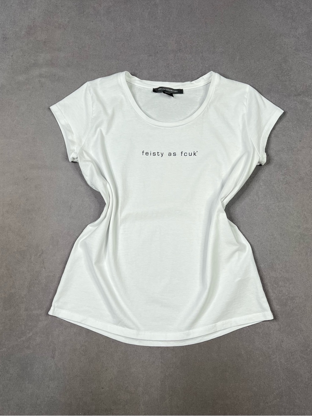 French Connection White Graphic Tee